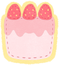 Cute Felt Birthday Cake