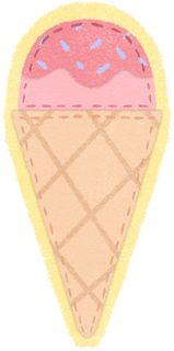 Cute Felt Ice Cream